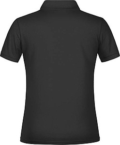 Dámské piqué polo James & Nicholson, černá, XL