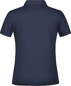 Dámské piqué polo James & Nicholson, námořní modrá, S