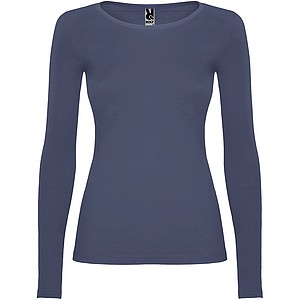 Dámské tričko s dlouhým rukávem, ROLY EXTREME, riflové barvy, vel. 2XL - dámská trička s vlastním potiskem