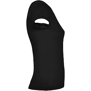 Dámské tričko s krátkým rukávem a výstřihem do V, ROLY VICTORIA, černá, vel. 2XL