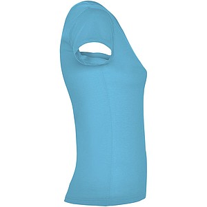 Dámské tričko s krátkým rukávem a výstřihem do V, ROLY VICTORIA, tyrkysová, vel. 2XL