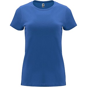 Dámské tričko s krátkým rukávem, ROLY CAPRI, královská modrá, vel. 3XL - dámská trička s vlastním potiskem