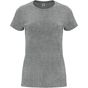 Dámské tričko s krátkým rukávem, ROLY CAPRI, světle šedá, vel. S - dámská trička s vlastním potiskem