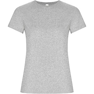 Dámské tričko s krátkým rukávem, ROLY GOLDEN, světle šedý melír, vel. L