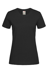 Dámské tričko STEDMAN CLASSIC-T ORGANIC WOMEN z bio bavlny, černá, L