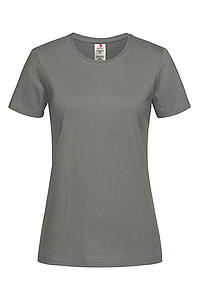 Dámské tričko STEDMAN CLASSIC-T ORGANIC WOMEN z bio bavlny, tmavě šedá, L