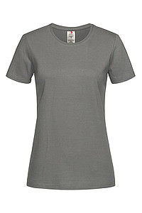 Dámské tričko STEDMAN CLASSIC-T ORGANIC WOMEN z bio bavlny, tmavě šedá, M