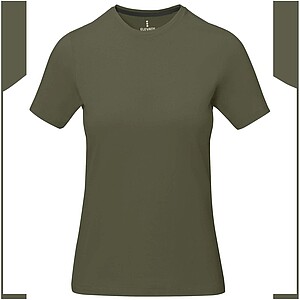 Dámské triko Elevate Nanaimo, velikost XXL, vojenská zelená - khaki