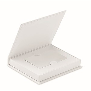Dárková papírová krabička, bílá