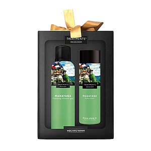 Dárková sada sprchové pěny 200 ml a tělového mléka 250 ml TREATMENTS® Giftbox Tenderness - Mahayana - reklamní předměty