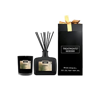 Dárková sada TREATMENTS® obsahující svíčku a difuzér 200 ml - Giftbox Home (DeLuxe) - Samoa - reklamní předměty