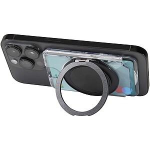 Dárková sada zápisníku formátu A6 s pevnou obálkou a MagSafe peněženky, šedá