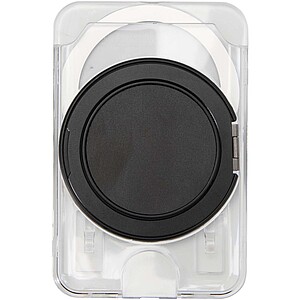 Dárková sada zápisníku formátu A6 s pevnou obálkou a MagSafe peněženky, šedá