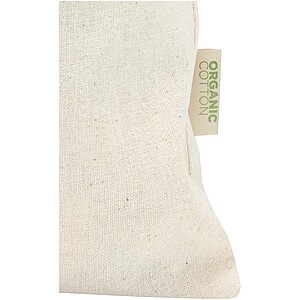 Dárkováý stahovací pytlík z organického materiálu 42 x 30 cm, béžová