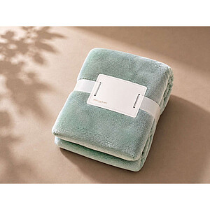 Deka OLIMA SHERPA LINED BLANKET, 130 × 180 cm, jemně zelená