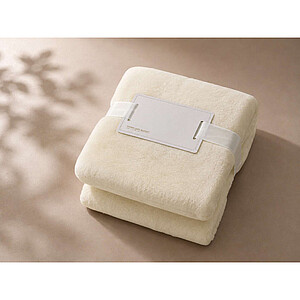 Deka OLIMA SHERPA LINED BLANKET, 130 × 180 cm, jemně žlutá