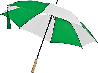 Deštník, automatické otvírání, dvoubarevný, bílá, zelená