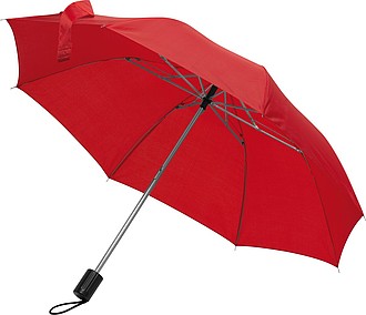 Deštník, ruční otvírání, červená