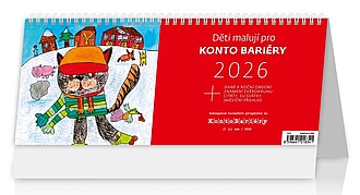 Děti malují pro Konto Bariéry 2027, stolní kalendář - reklamní kalendáře