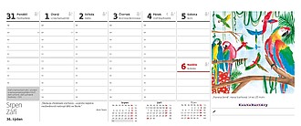 Děti malují pro Konto Bariéry 2027, stolní kalendář