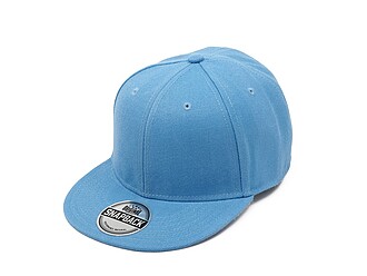 Dětská 6panelová kšiltovka s rovným kšiltem, světlá modrá