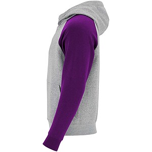 Dětská dvoubarevná mikina Roly Badet, velikost 3/4 roky, šedá/fialová