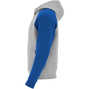 Dětská dvoubarevná mikina Roly Badet, velikost 3/4 roky, šedá/královská modrá