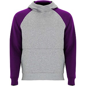 Dětská dvoubarevná mikina Roly Badet, velikost 5/6 let, šedá/fialová - potisk mikin