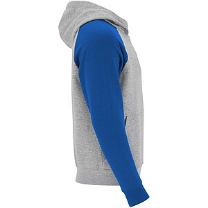 Dětská dvoubarevná mikina Roly Badet, velikost 9/10 let, šedá/královská modrá