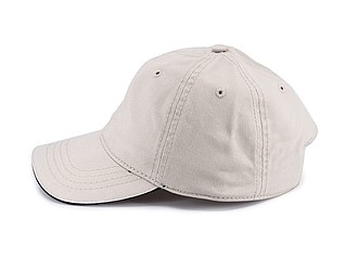 Dětská šestipanelová kšiltovka, béžová