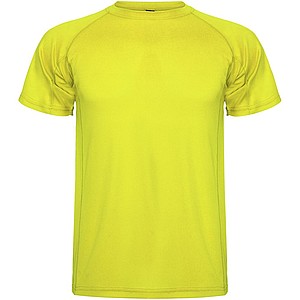 Dětské funkční tričko s krátkým rukávem, ROLY MONTECARLO, fluorescenční žlutá, vel. 12 - dětská trička s vlastním potiskem