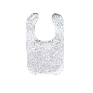 Dětský bryndák OLIMA BABY BIB TERRY, bílá - batoh s potiskem