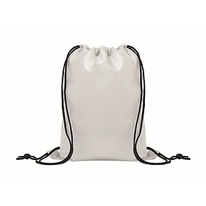 Dětský stahovací batoh z RPET, bílá - reklamní předměty