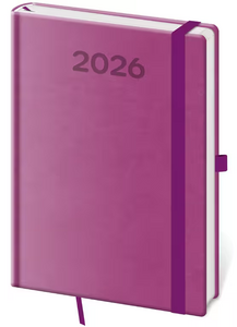 Diář denní A5 Print Pop - fialová 2027 - diář s vlastním potiskem
