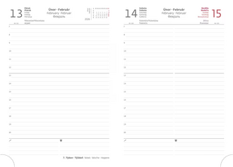 Diář denní A5 Print Pop - fialová 2027