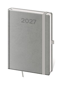 Diář denní A5 Print Pop - šedá 2027