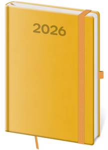 Diář denní A5 Print Pop - žlutá 2027