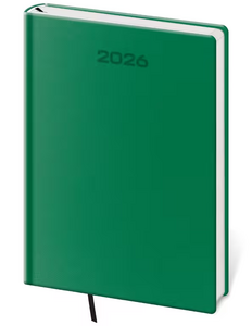 Diář denní A5 Soft - zelená 2026 - diář s vlastním potiskem