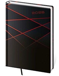 Diář denní A5 Vario - 1 RED LINES2027 - diář s vlastním potiskem