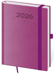 Diář denní B6 Print Pop - fialová 2027 - diář s vlastním potiskem