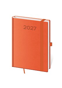 Diář denní B6 Print Pop - oranžová 2027