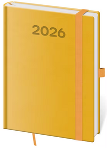 Diář denní B6 Print Pop - žlutá 2027