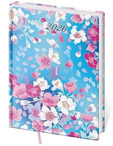 Diář denní B6 Vario Lyra - Blossom 2026 - reklamní kalendáře