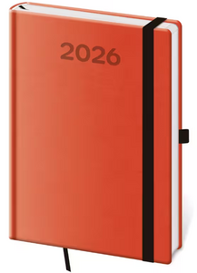 Diář týdenní A5 Print Pop - oranžová 2026