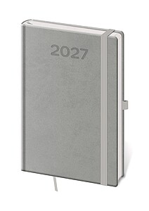 Diář týdenní A5 Print Pop - šedá 2027