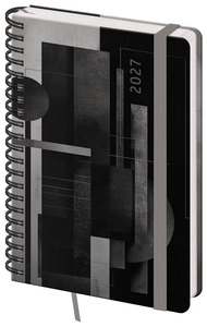 Diář týdenní A5 s poznámkami Twin - Abstract 2027 - diář s vlastním potiskem