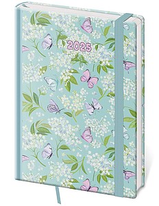 Diář týdenní A5 Vario - Butterfly s gumičkou - reklamní kalendáře