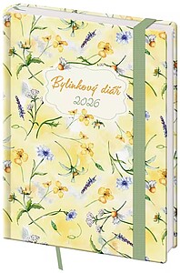 Diář týdenní B6 bylinkový Herbs s gumičkou 2027 - reklamní kalendáře