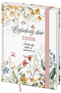 Diář týdenní B6 bylinkový Louka s gumičkou 2027 - reklamní kalendáře