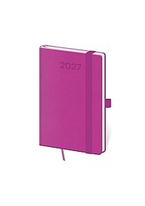 Diář týdenní kapesní Print Pop - fialová 2027 - diář s vlastním potiskem